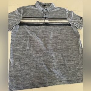 Adidas Gray and Black Polo Shirt
